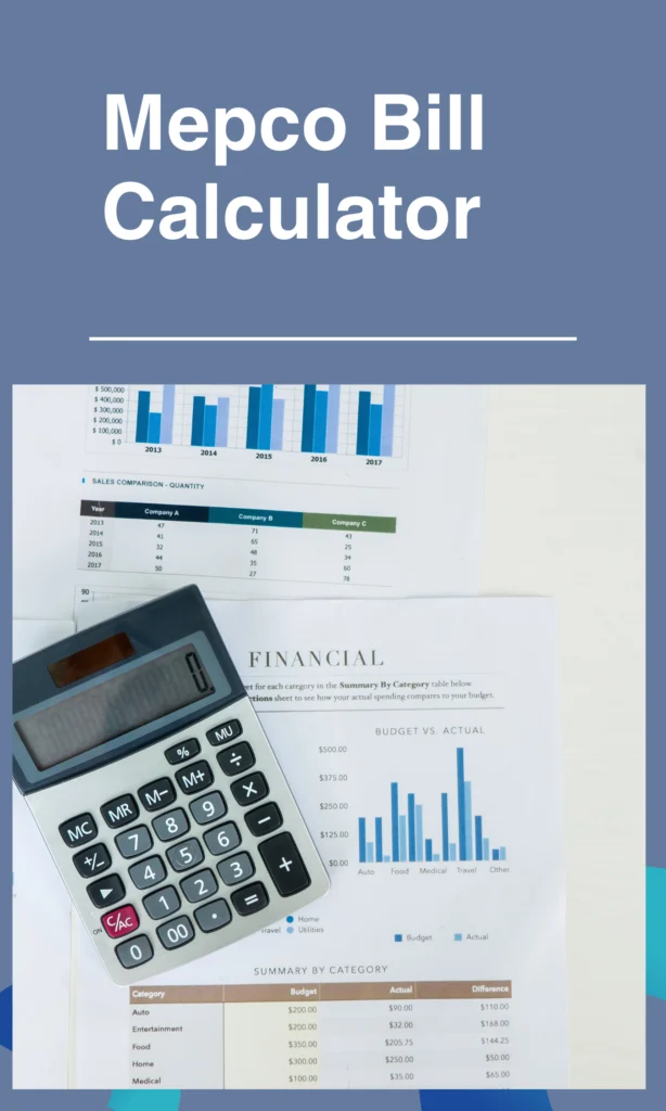 MEPCO Bill Calculator 5 3 phase meter, mepco unit calculator, electricity unit calculation formula